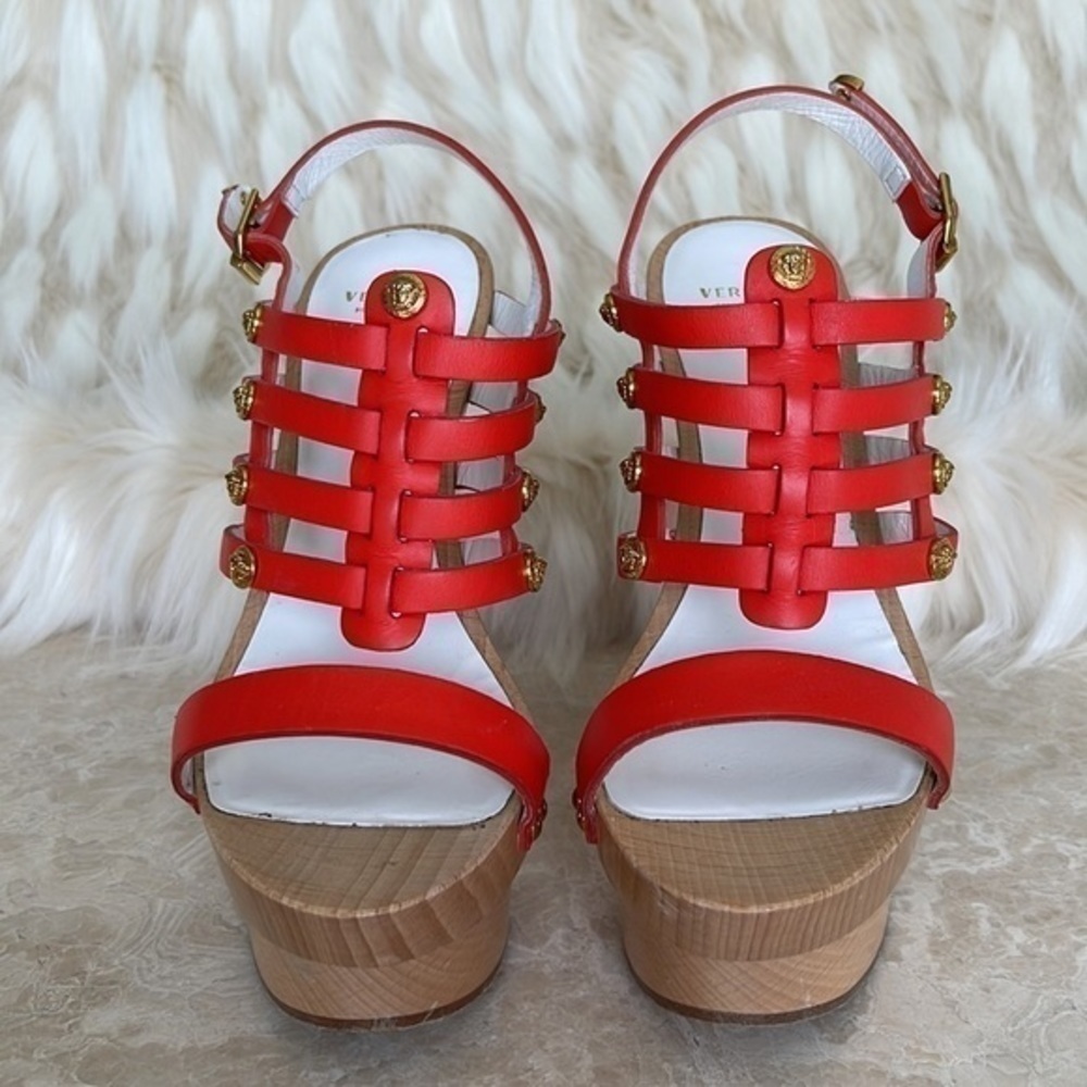 VERSACE leather and wood high authentic